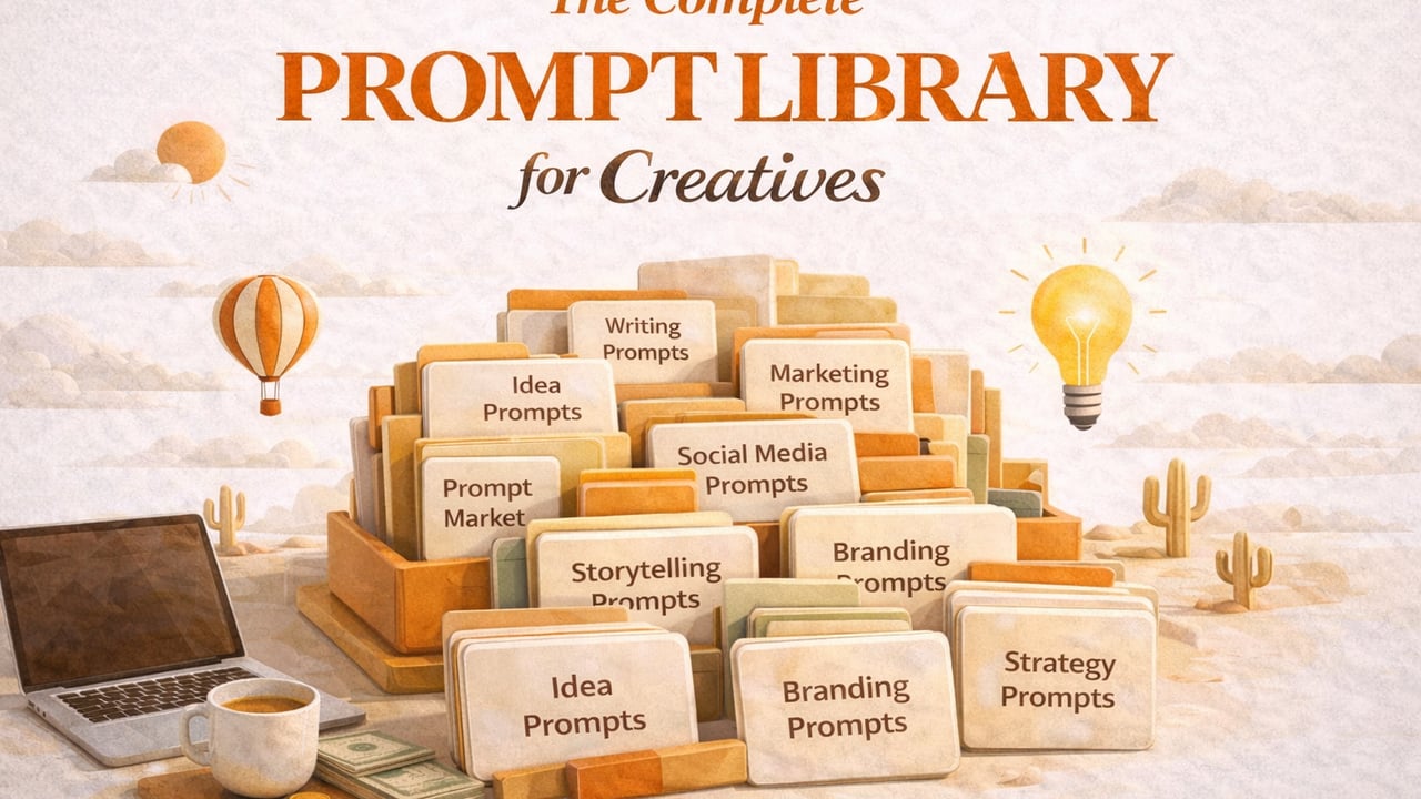 The Prompt Library for Creatives cover