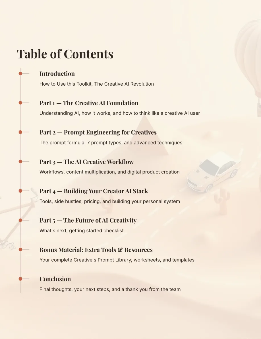 The AI Toolkit for Creatives — page 2