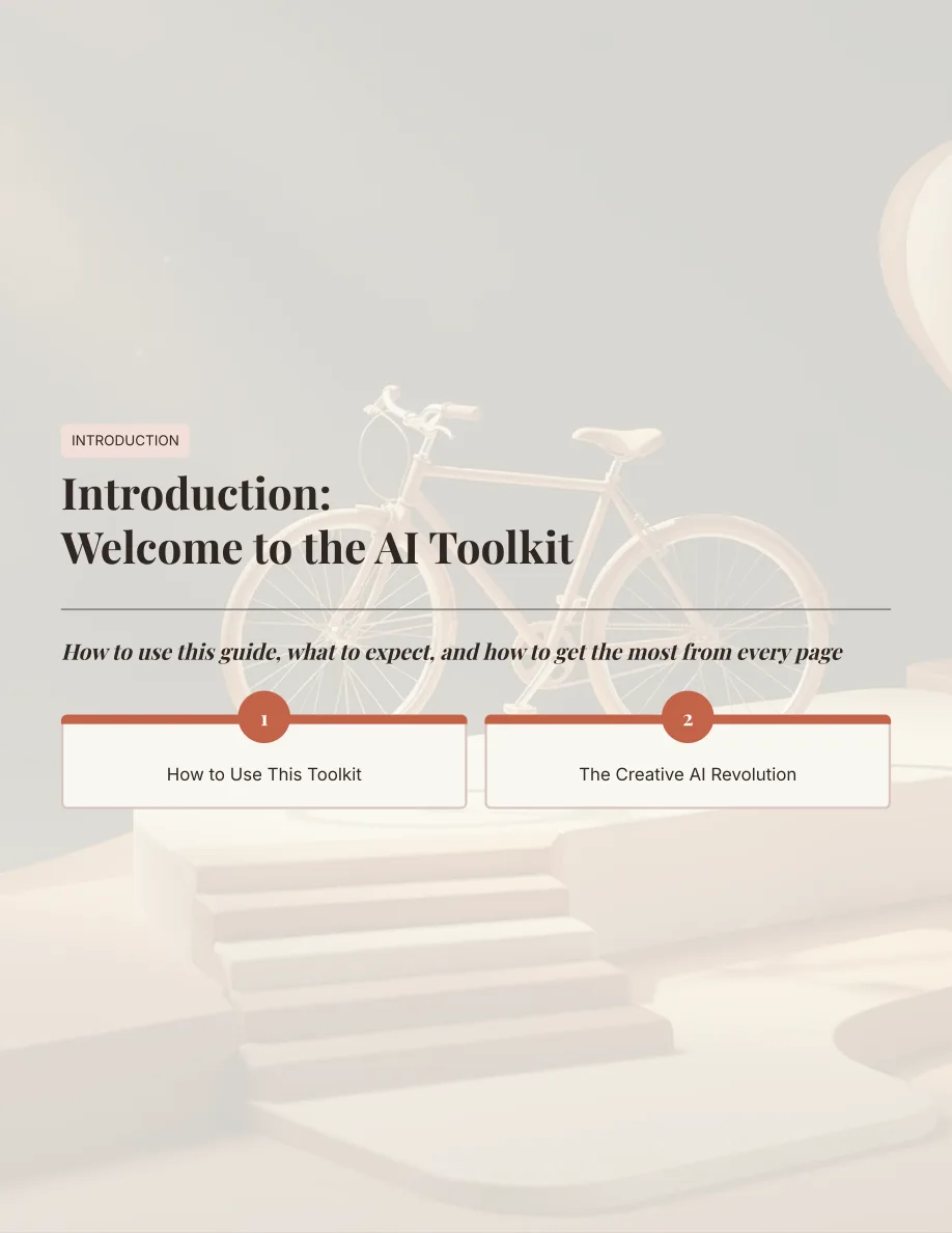 The AI Toolkit for Creatives — page 3