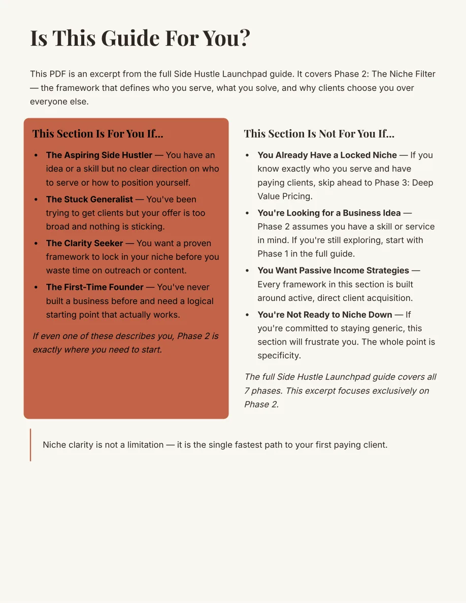 Niche Finder Workbook — page 2