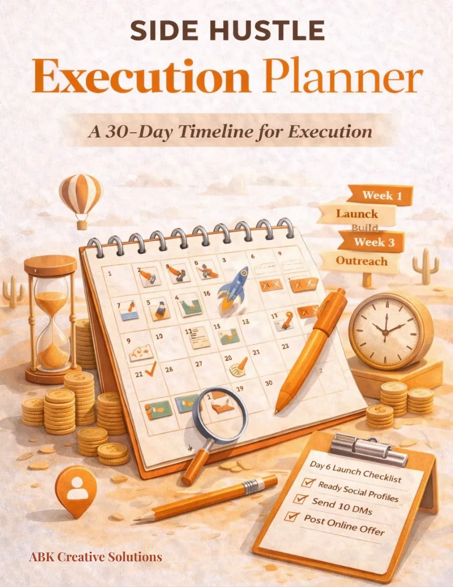 Side Hustle Execution Planner — page 1