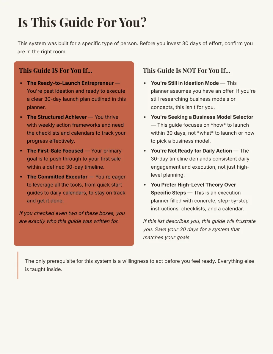 Side Hustle Execution Planner — page 3